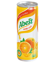 Échantillons Gratuits Jus d'Orange de Haute Qualité 330ml Marque ABVietnam Prix Compétitif OEM ODM Marque Privée Saveur Faible en Glucides