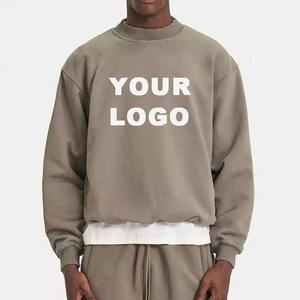 Sudaderas de diseño personalizado Servicio OEM Sudaderas de alta calidad Cuello redondo Fleece Hombres Color personalizado Sudadera regular - Product Image 1