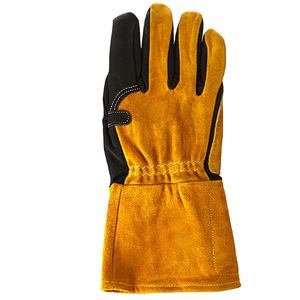Gants de soudage de sécurité unisexes pour main gauche et droite, gants de sécurité raisonnables, résistance à la chaleur, personnalisés, bleus, double renfort - Product Image 3