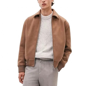 Blouson aviateur universitaire en polaire 100% laine avec broderie de roses pour l'hiver personnalisé par OEM vestes Letterman Varsity de haute qualité pour hommes - Product Image 1