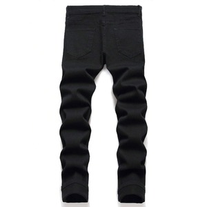 Jeans en denim sur mesure OEM, pantalon cargo pour hommes, coupe régulière, taille mi-haute, tissu extensible, marque privée, fournisseur en gros d'usine - Product Image 6