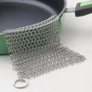 Factory Supply Dish Washing Mesh Stainless Steel Ring Mesh Scrubber 316L - Product Image 6