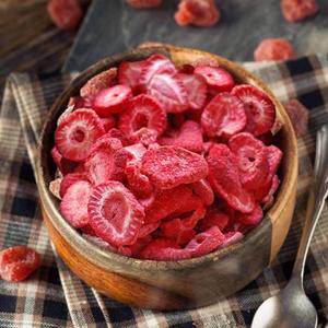 Délicieuses tranches de fraises lyophilisées chipps de fraises séchées naturelles végétaliennes saines - Product Image 6