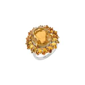 Handmade Natural Faceted Citrine Gemstone <b>Ring</b> Original Prong Setting Gemstones <b>Silver</b> Plated <b>Ring</b> Fine Jewelry Minimalist <b>Ring</b> - Product Image 3