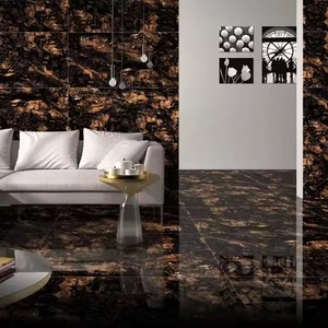 Milano กระเบื้องเคลือบเงา600x1200มม. สีดำลายหินอ่อนล่าสุด - Product Image 1