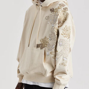 Sudadera con capucha lavada con bordado Vintage de alta calidad, ropa de calle personalizada para hombre, 100% algodón sólido de gran tamaño, ecológico, de talla grande, para invierno - Product Image 5