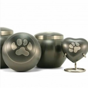 Vintage Life Inc. Hot Sale Brass Pet <b>Urn</b> <b>Cat</b> and Dog Paw Printed Coffin for Cremation Unique Memorial Funeral <b>Urn</b> for Ashes - Product Image 3