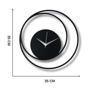 Reloj de pared de Metal dorado de lujo, diseño moderno redondo para sala de estar, dormitorio, oficina y decoración de pared de Hotel - Product Image 2