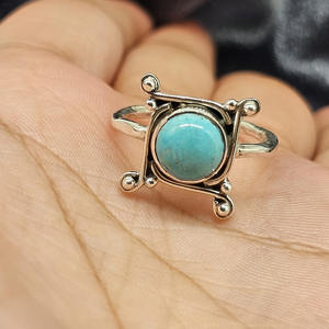 NATURAL TURQUOISE <b>RING</b> 925 Sterling Silver <b>Ring</b> Handmade <b>Ring</b> Designer <b>Ring</b> <b>Statement</b> <b>Ring</b> Natural Turquoise <b>Ring</b> Women's <b>Ring</b> - Product Image 6