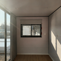 Cabine de luxe 20 pieds à double couche, maison préfabriquée intégrée, conteneur préfabriqué adapté au bureau ou à l'habitation