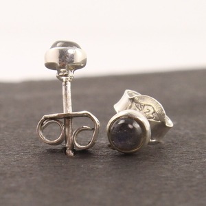 Labradorite Gemstone <b>Earrings</b> 925 Solid Sterling Silver Round Shape <b>Earrings</b> for Women Girls <b>Dangle</b> <b>Earrings</b> Silver Jewellery - Product Image 4