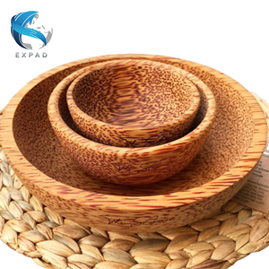 Platos de coco hechos a mano para utensilios de cocina verdes - Product Image 4