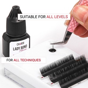 Lady Bond <b>Adhesive</b> Strong Black Natural Look Glue <b>Lashes</b> Extensiones Extensions Eyelash <b>Adhesive</b> <b>Lash</b> Extension Vendor Glue - Product Image 3