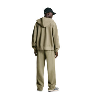 Survêtements pour hommes sur mesure, nouvelle mode, fermeture éclair, surdimensionnés, de haute qualité, couleurs unies, logo imprimé en relief personnalisé, fermeture éclair, survêtements pour hommes - Product Image 2