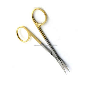 Ciseaux Iris TC 11,5 cm, ciseaux chirurgicaux dentaires incurvés et droits, dissection manuelle, classe II, OEM, étiquette privée disponible, CE ISO - Product Image 3