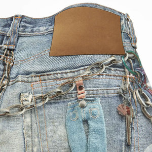 Pantalones vaqueros holgados con logotipo personalizado impreso 2025 para hombre, pantalones nuevos hechos de algodón con estilo suelto, pantalones holgados para hombre con aspecto a la moda - Product Image 6