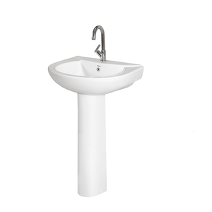 Accueil Hôtel utilisation qualité superlative prix de gros salle de bain utilisation piédestal céramique lavabo lavabo du fournisseur indien - Product Image 1