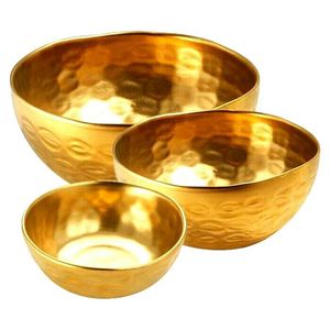 Cuenco de latón artesanal para servir con patrón étnico auténtico para comedor formal y regalos para el hogar - Product Image 2