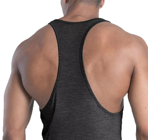 Débardeur de sport à séchage rapide, coupe athlétique, décontracté, pour homme, en coton tricoté et élasthanne, respirant, col rond, personnalisable - Product Image 4