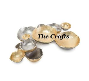 Stainless Steel And Brass Chocolate <b>Bowl</b> With Deluxe Quality Round Shape Sweets <b>Snacks</b> <b>Bowl</b> At Good Price - Product Image 2