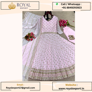 Diseñador estilo Bollywood Georgette con Secuencia nuevo producto Anarakli lanzado por Royal Export - Product Image 6