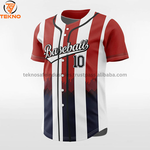 Vente en gros de dernière conception maillot de baseball à séchage rapide pour hommes, vêtements de sport de meilleure qualité, nouveauté avec service OEM ODM - Product Image 5