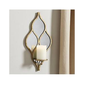 Candelabro de Hierro Color Dorado Hecho a Mano con Campana de Vidrio, Candelabro de Primera Calidad para Decoración de Bodas - Product Image 3