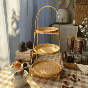 LA MEJOR VENTA Tabla de cortar tejida de bambú Ligero, duradero, diseño antideslizante, perfecto para cortar, servir - Product Image 3