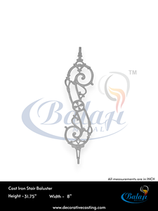 Barandilla Moderna en Espiral para Escaleras, de Hierro Fundido sin Marco, 10 mm de Grosor, 30 Pulgadas de Alto, para Uso en Balcones, Resistente al Óxido, 5 Años de Garantía - Product Image 4