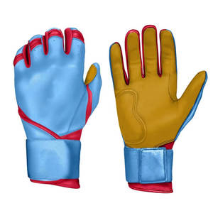 Gants de frappe de baseball avec logo personnalisé de haute qualité fabriqués au Pakistan prix de gros en cuir - Product Image 1