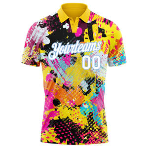 Uniformes de empresa de talla grande bordados en tejido de punto transpirable para Polos de secado rápido OEM para equipos de eventos deportivos - Product Image 2