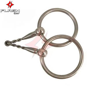 Bradoon équestre sur mesure But anneau lâche Snaffle acier inoxydable cheval bouche Bits culottes Western équitation Durable - Product Image 6
