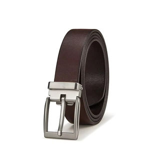 Cinturones Casuales de Cuero para Hombre, Hebilla de Acero, Ligeros, Duraderos, Impermeables, Cinturón de Gimnasio - Product Image 1