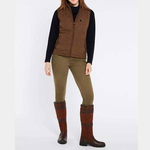 Custom Logo Winter Women Sleeveless Puffer <b>Gilet</b> Vest Slim Fit <b>Quilted</b> High Neck Windproof Breathable - Product Image 1