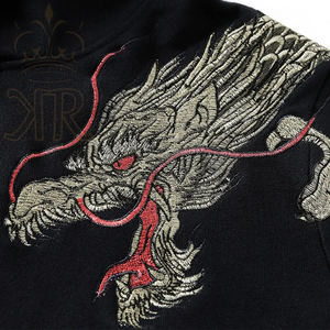 Sweat-shirts en coton décontractés populaires de style chinois avec broderie de dragon, nouvelle arrivée de la mode d'hiver - Product Image 2