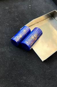 Customizable Size Natural Blue <b>Lapis</b> <b>Lazuli</b> Pillars DIY Craft <b>Pendant</b> Gemstone for Jewelry Making - Product Image 3