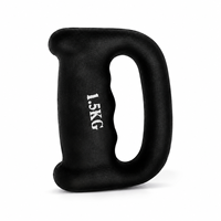 Haltères de boxe personnalisés en PVC avec poignée en D, équipement d'entraînement de musculation, poignée antidérapante, poids de fitness pour les exercices