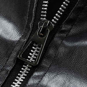 Vestes en cuir véritable entièrement personnalisées pour hommes fabriquées à Sialkot, au Pakistan, bon marché et bon marché - Product Image 5