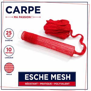 RECHARGE ESCHE MESH Rouge 15mm 25mm 10 mètres Accessoires de protection pour la pêche à la carpe en eau douce, techniques de pêche au fond, matériel PP, leurre - Product Image 2