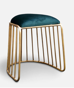 Tabouret ovale industriel moderne de type de tables de thé de café de jambes en métal pour des meubles de salon de bureau à la maison - Product Image 1