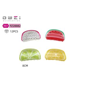 Horquillas de frutas de 8cm, pinzas para el cabello de sandía, dragón, fruta, Limón - Product Image 1