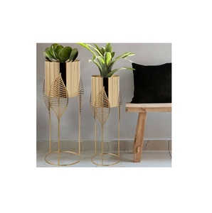 Hot Sale Decorative Gold Flower Planters Metal <b>Stand</b> for Home and Garden Decor Customized Sizes Floor Flower Planter - Product Image 6