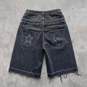 2026 Breathable Denim <b>Shorts</b> Jeans acid washed baggy style <b>Short</b> <b>Men</b> Pants Cotton OEM Customized Washed Demin Half Pants <b>Shorts</b> - Product Image 3