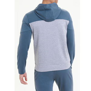 เสื้อฮู้ดซิปออกแบบเอง ขายส่ง ผ้าฝ้าย 100% เสื้อฮู้ดซิปผู้ชาย ดีไซน์เนอร์ เสื้อฮู้ดซิปแบบควอเตอร์ซิป - Product Image 2