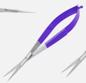 Ciseaux à ressort de haute précision pour le soin des cuticules des ongles et des sourcils, construction en acier inoxydable - Product Image 6