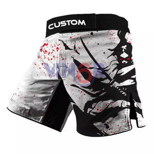Short personnalisé de qualité supérieure pour les arts martiaux avec son propre logo Vêtements de sport légers de qualité supérieure Short MMA en coton et polyester - Product Image 4