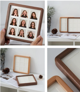 Marco de fotos de resina y madera natural hecho a mano de calidad superior con chipset delicado pegado a mano y pulido a mano brillante - Product Image 6