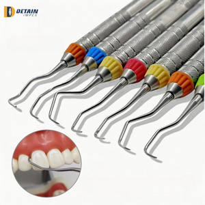 Curetas dentales Gracey de alta calidad de acero inoxidable, escalador periodontal, curetas, instrumento Dental, Kit Sutur, instrumento médico - Product Image 3