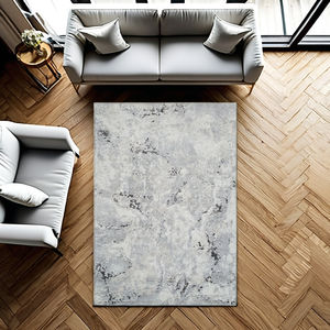 Meilleure tendance nouvelle Collection Polyester Chenille moderne Style persan motif carré tapis faits à la Machine support cuisine salles à manger - Product Image 1