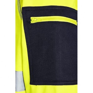 Sweat à capuche haute visibilité pour homme, vêtements de travail réfléchissants, vêtements de travail imperméables et coupe-vent en polaire, logo personnalisé - Product Image 6